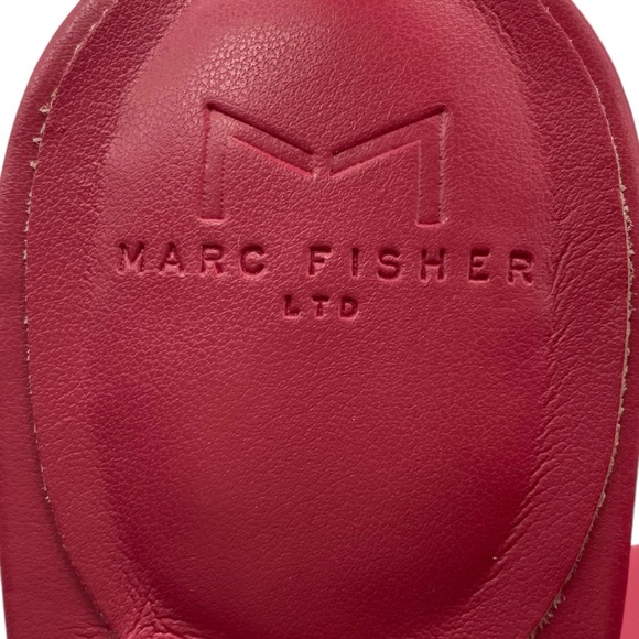 Marc Fisher Shoes Claudie Heels Pink Vegan Sandals Colorful Chic Buckle NEW - Picture 7 of 11